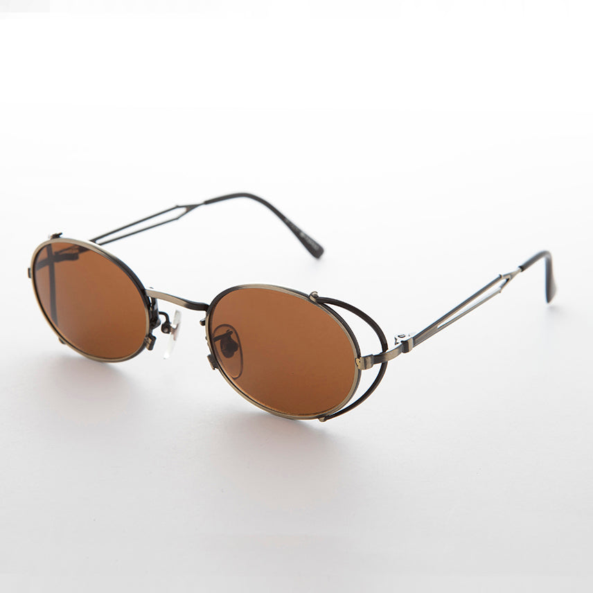 Elegant Steampunk Sunglass with Cut Out Design 