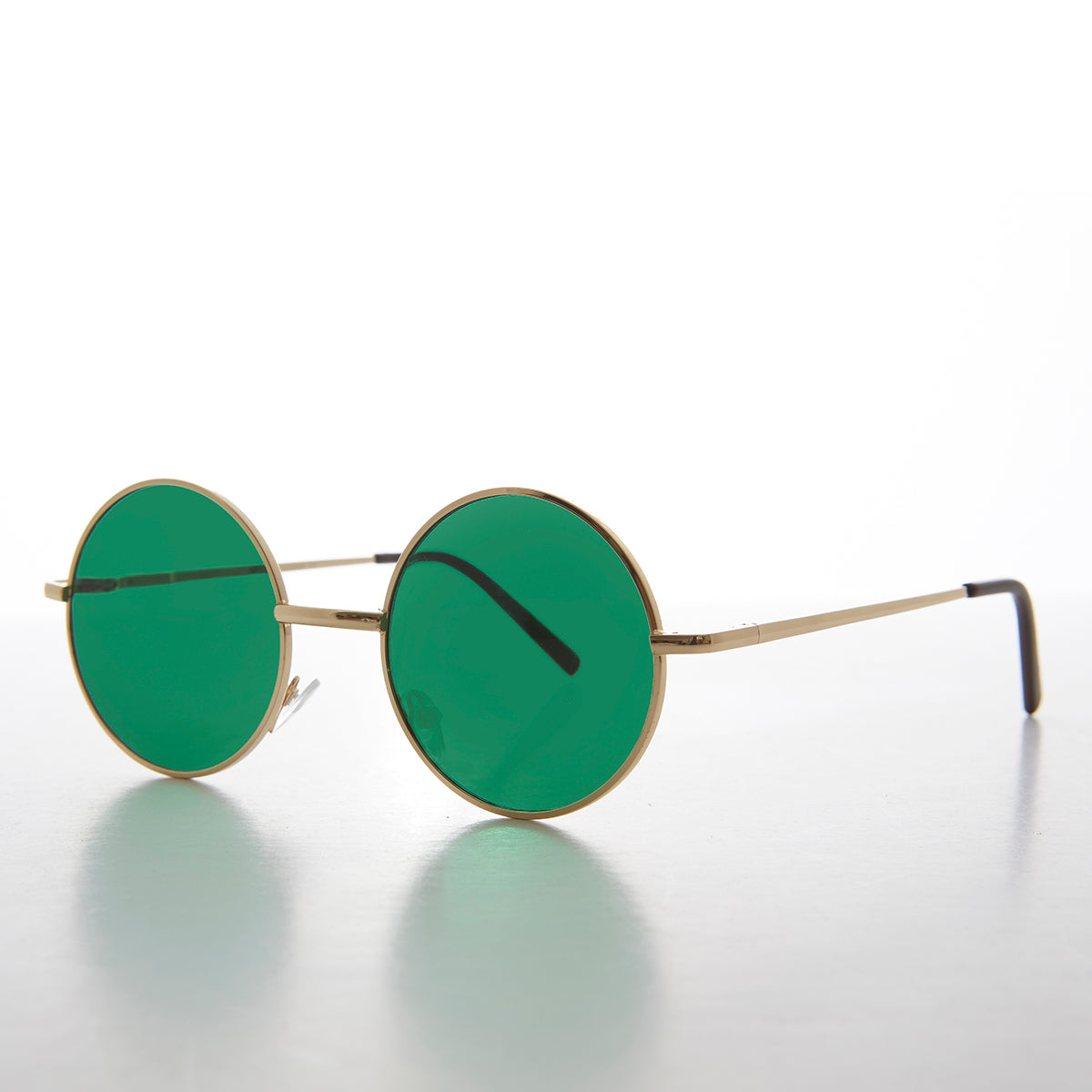 Round Hippy Colored Lens Sunglass - Tippy