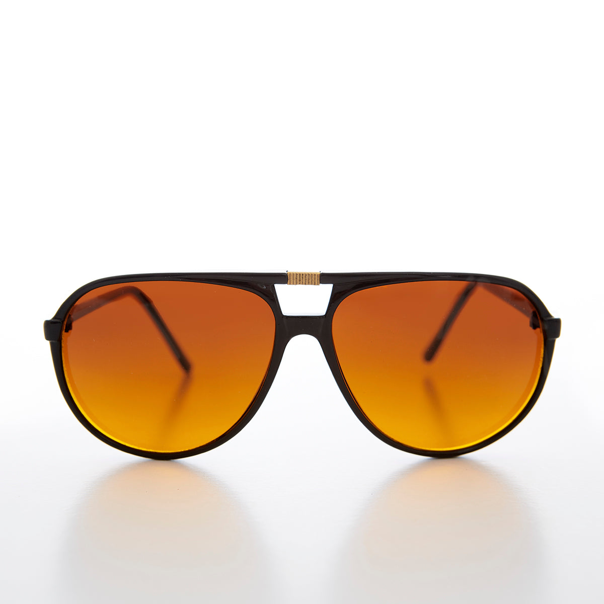 Aviator Sunglass with Amber Blue Blocker Lens