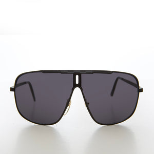 Large Square Vintage Pilot Sunglasses 