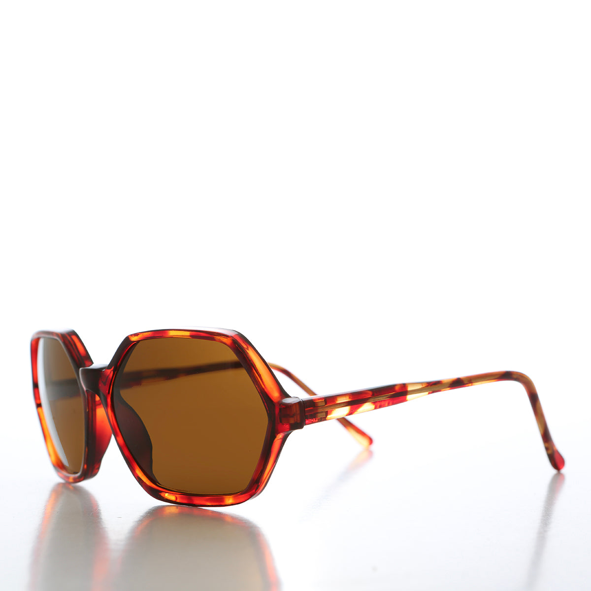 Hexagon Frame Vintage Sunglasses - Vermont