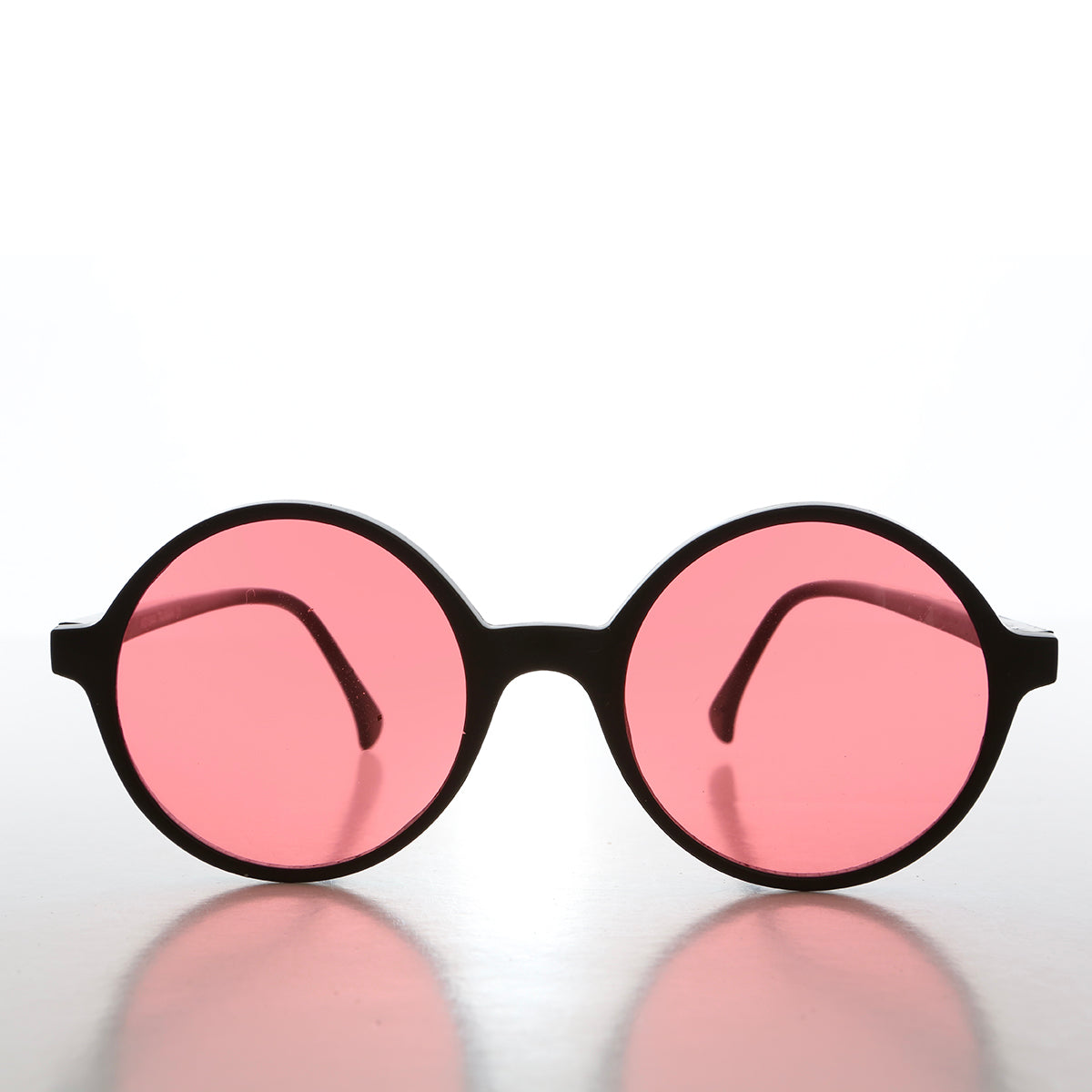 round pink lens sunglasses