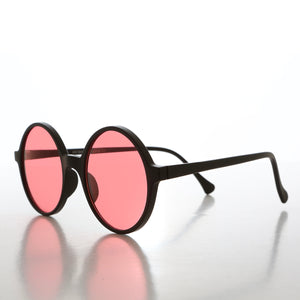 round pink lens sunglasses