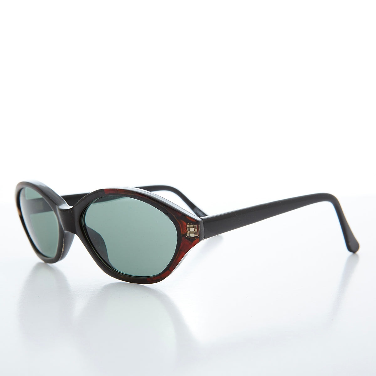 Slim Black Cat Eye Vintage Sunglasses 