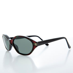 Slim Black Cat Eye Vintage Sunglasses 