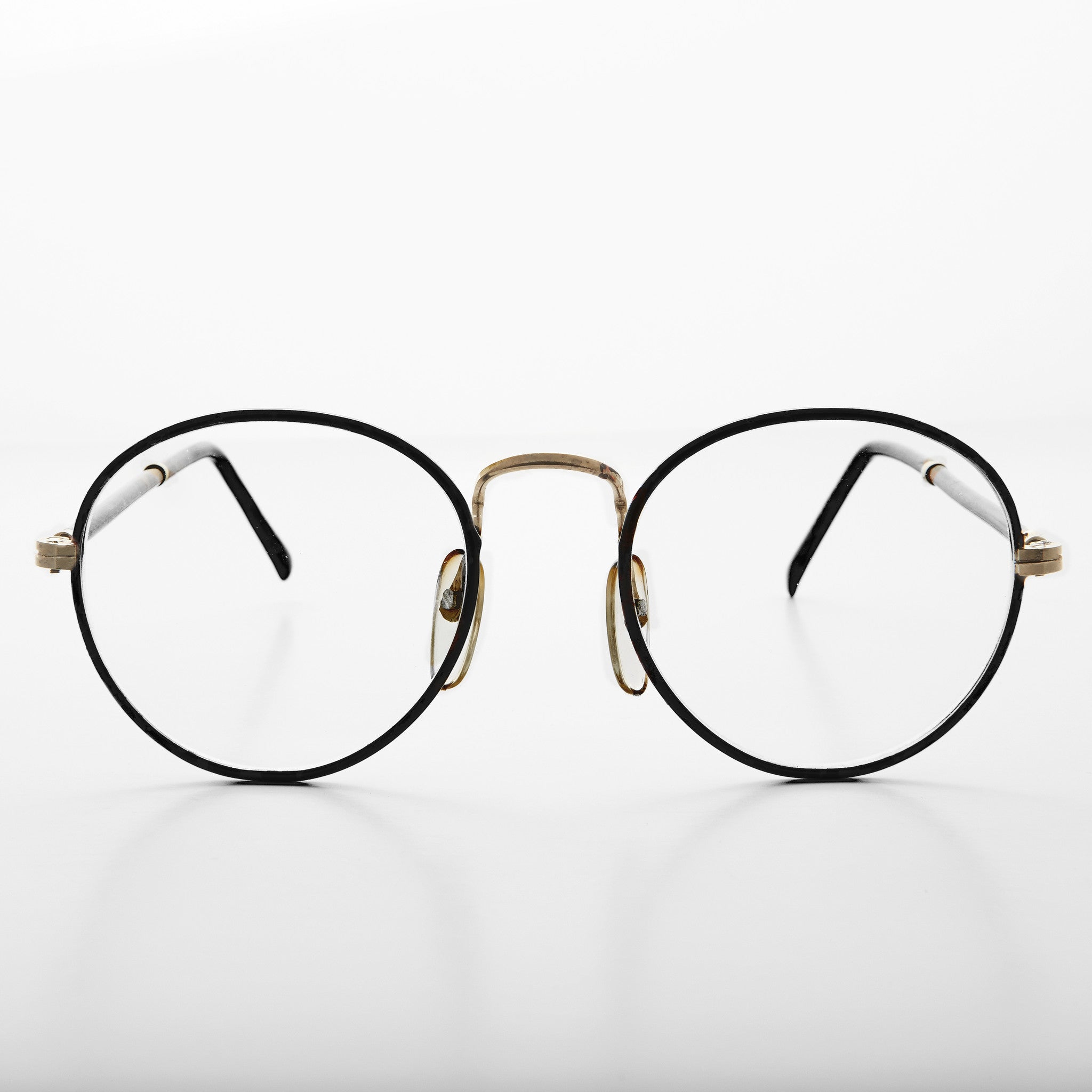 1980s clear lens polo style vintage eyewear