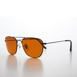 Load image into Gallery viewer, Small Square Amber Colored Lens Aviator
