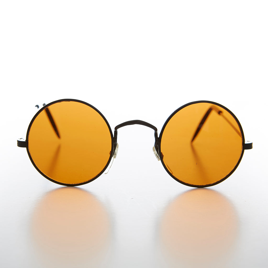 Round Colored Lens Vintage Sunglass