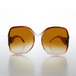 Load image into Gallery viewer, Large Women&#39;s 80s Vintage Sunglass with Gradient Lens 
