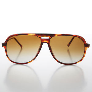 Square Vintage 80s Classic Aviator with Gradient Lens 