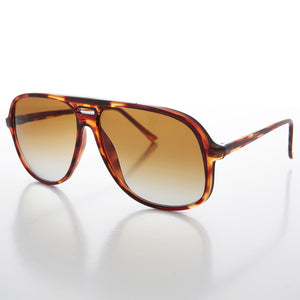 Square Vintage 80s Classic Aviator with Gradient Lens 