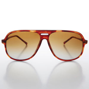 Square Vintage 80s Classic Aviator with Gradient Lens