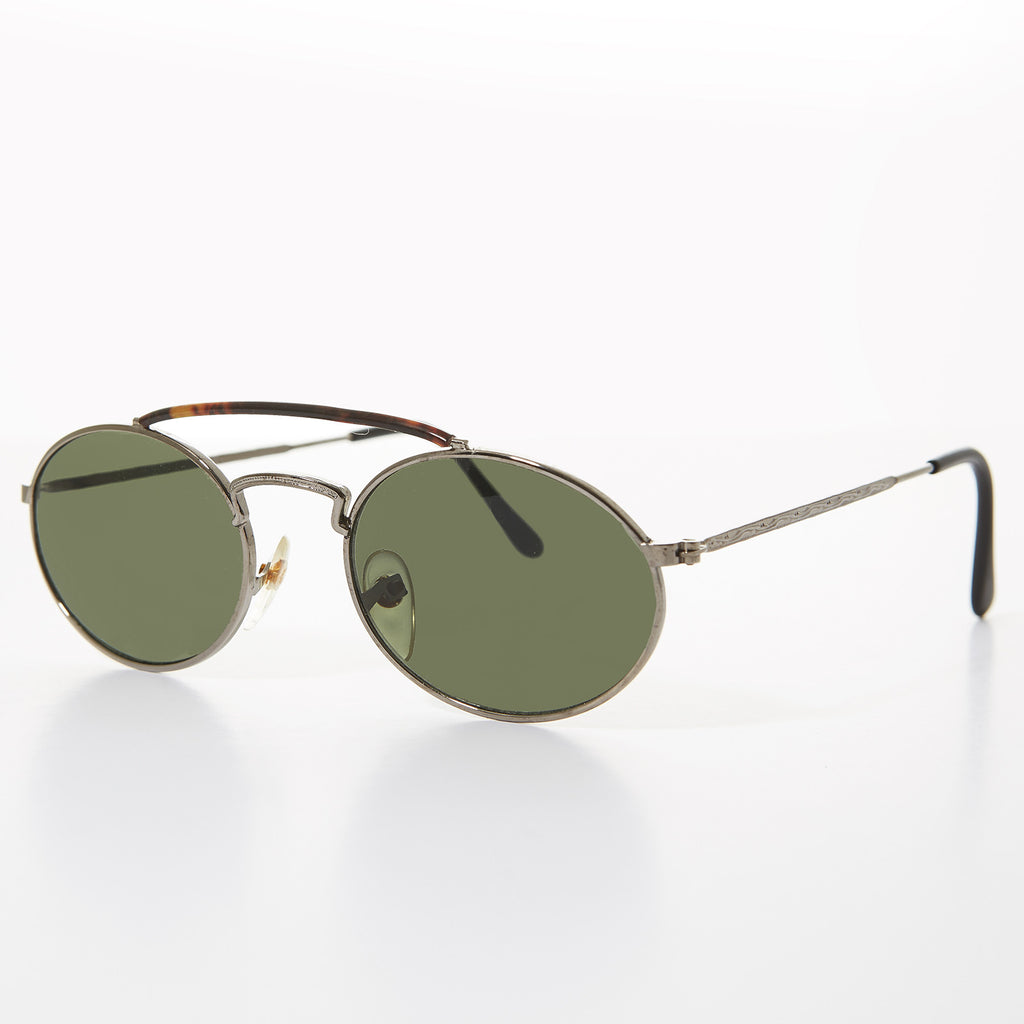 Oval Old Timey Aviator Vintage Sunglasses - Smith – Sunglass Museum