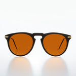 Load image into Gallery viewer, Round Amber Tinted Blue Blocker Lens Vintage Sunglass 
